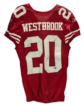 2010 Brian Westbrook 49ers Game Worn International Jersey (PSA/NFL Auction)